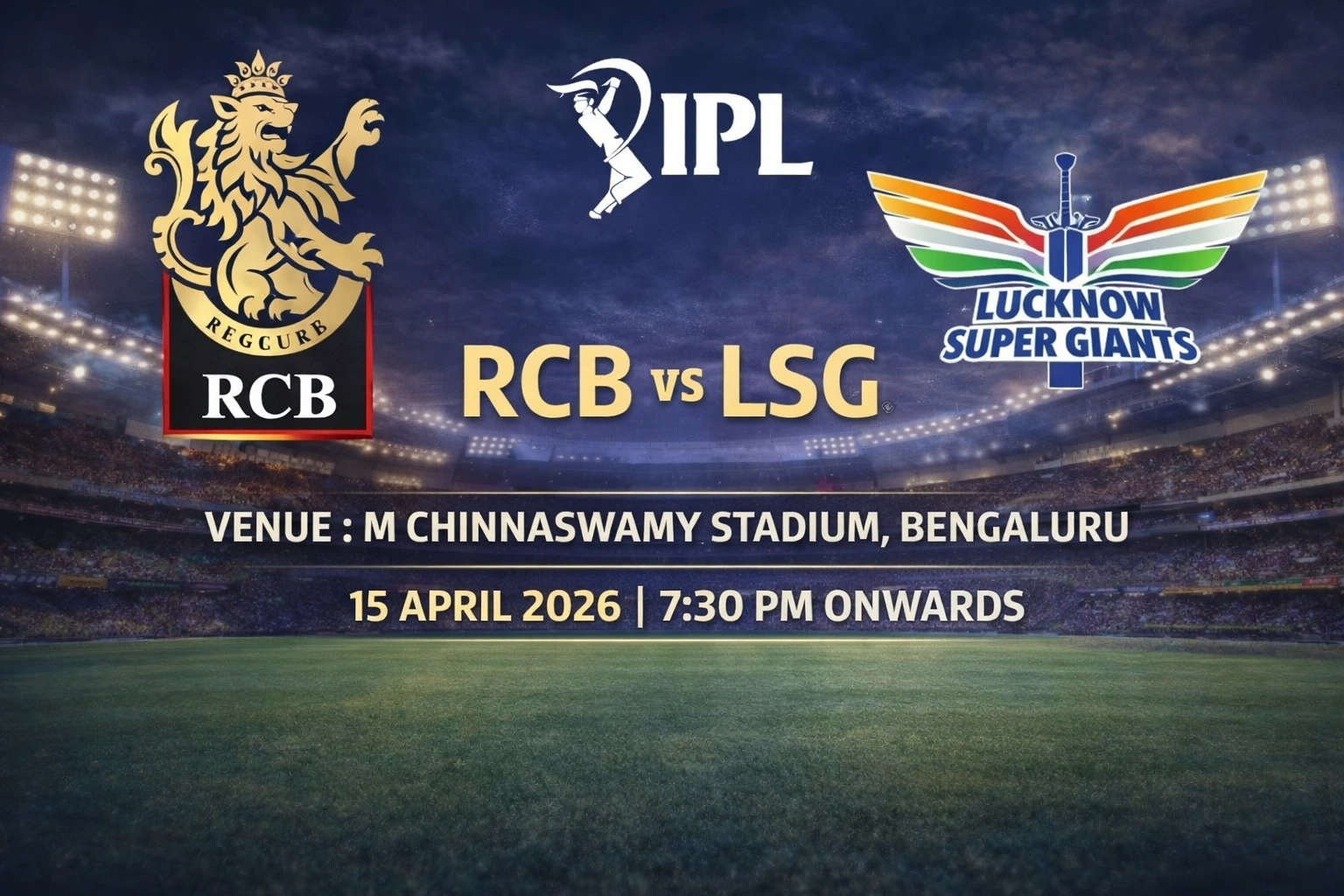 IPL 2026: RCB Vs LSG