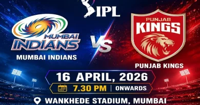 Mumbai Indians Vs Punjab Kings 16 April, 2026