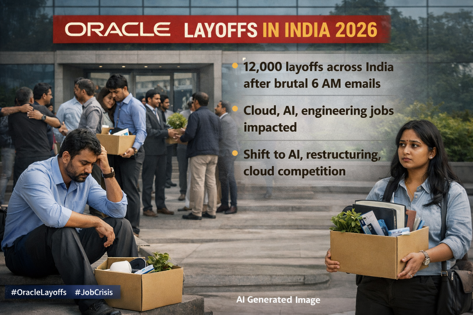Oracle India: 12,000 કર્મચારીઓ નૌકરી ગુમાવશે