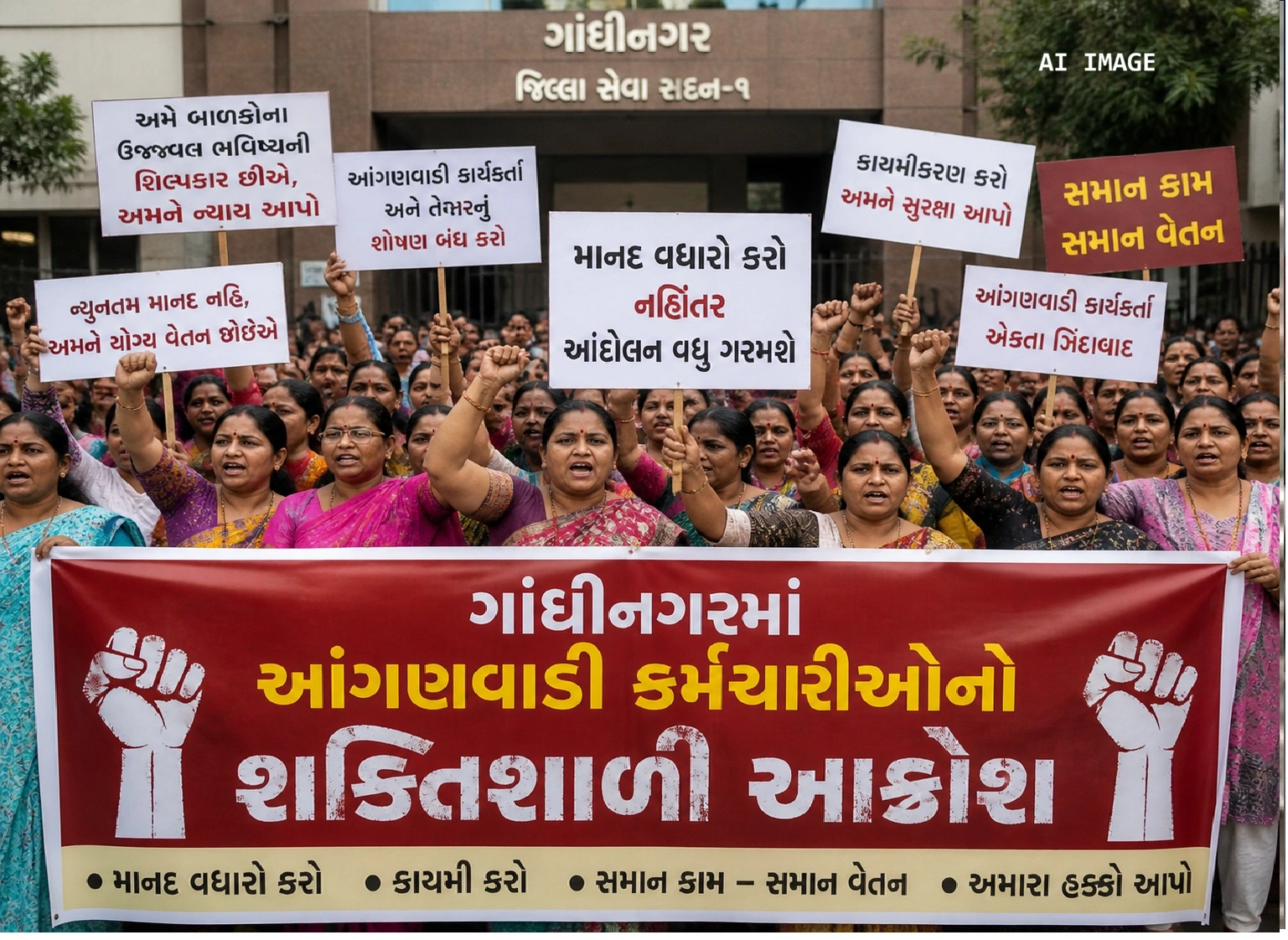 આંગણવાડી બહેનોનો રોષ વધુ ઉગ્ર કેમ બન્યો?