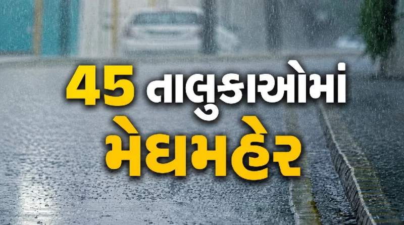 Gujarat Rain Update - Unseasonal Rain Hits 45 Talukas