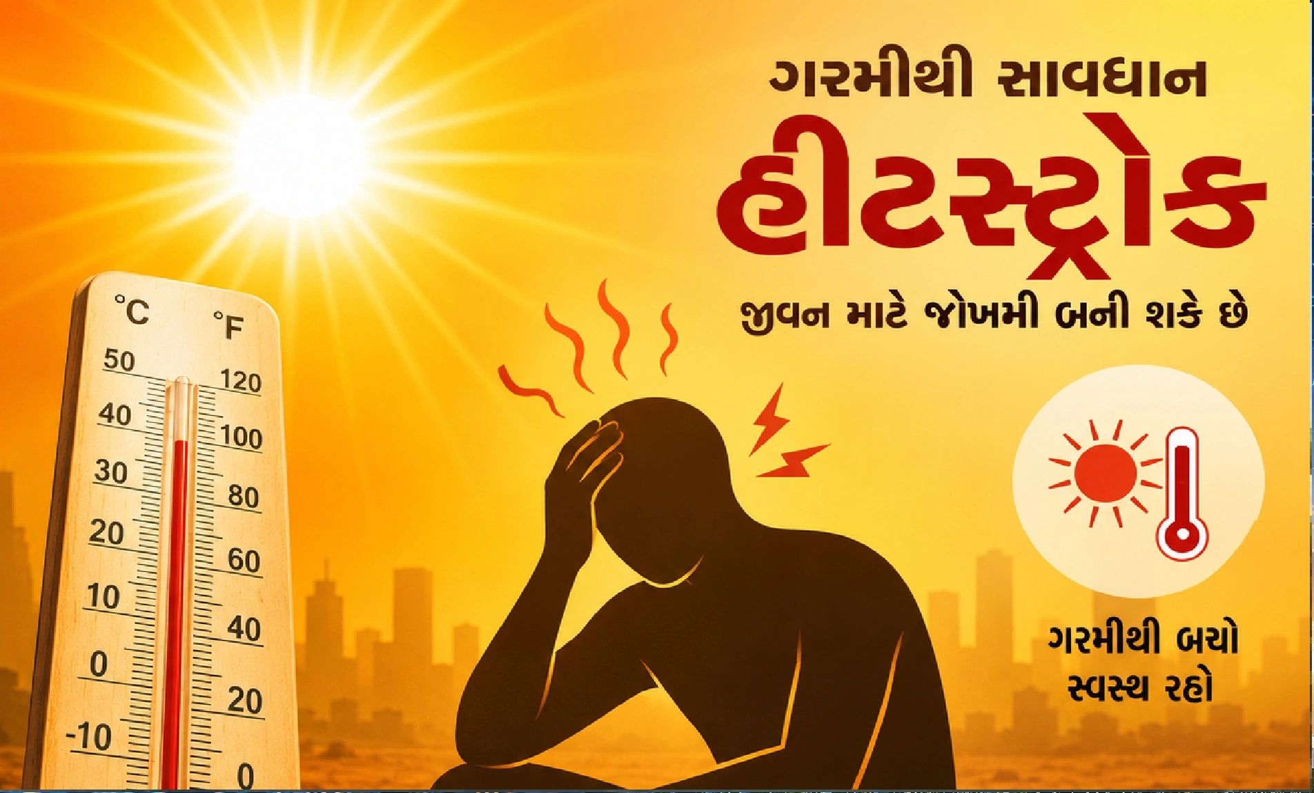 ગરમી અને હીટસ્ટ્રોકથી બચવા માટે અપનાવો આ સરળ ઉપાયો
