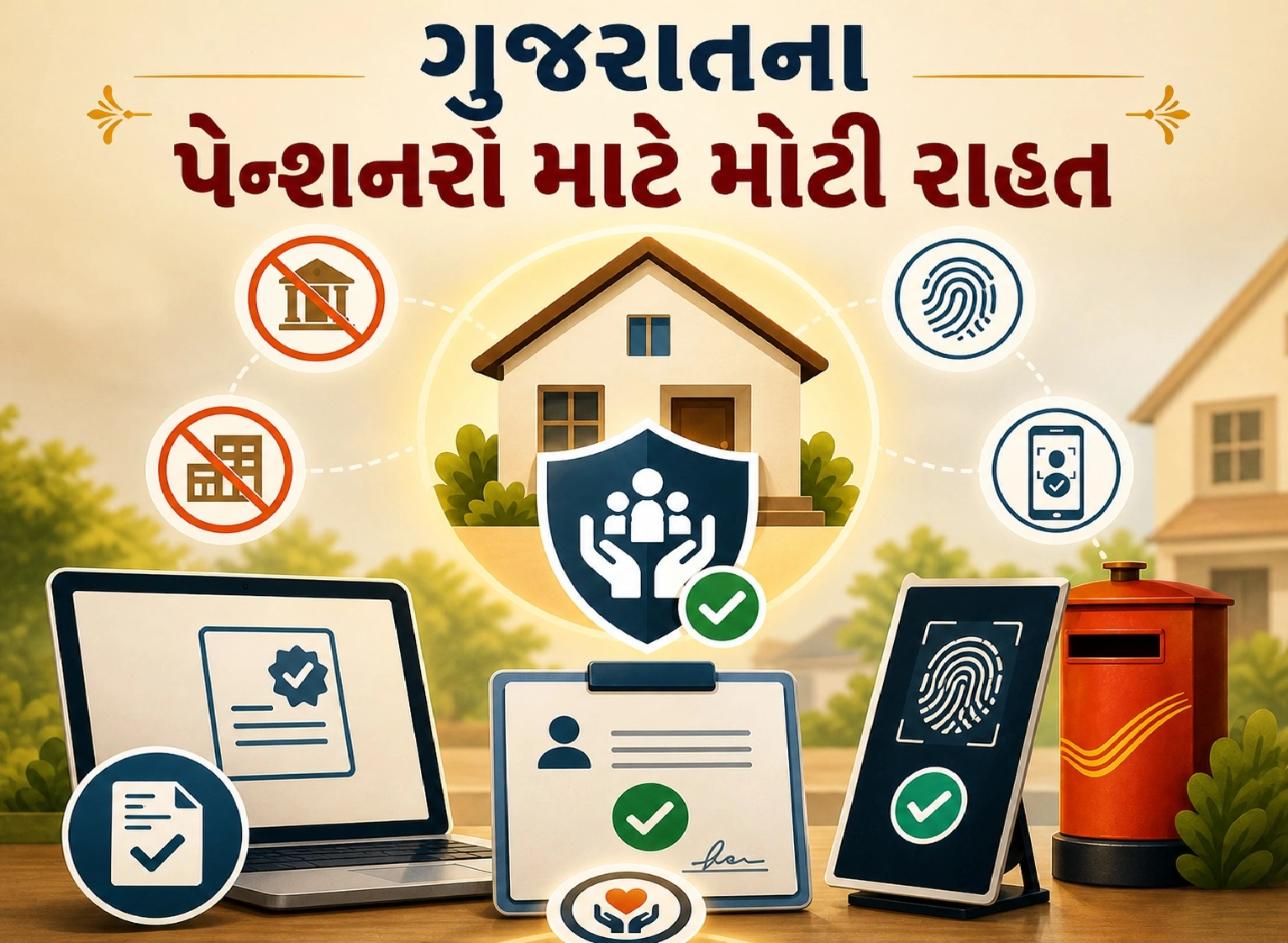 ઘરે બેઠા મળશે જીવન પ્રમાણપત્ર?