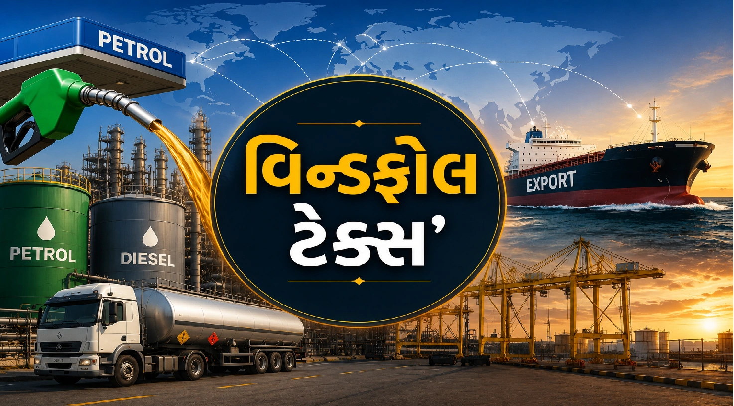 વિન્ડફોલ ટેક્સ વસૂલવામાં આવશે