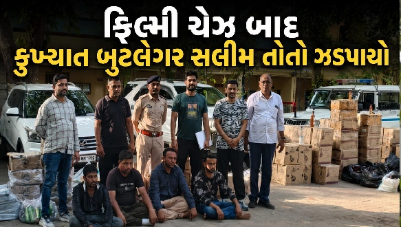 લક્ઝરી કારમાં દારૂની હેરાફેરીનો ભાંડો ફૂટ્યો
