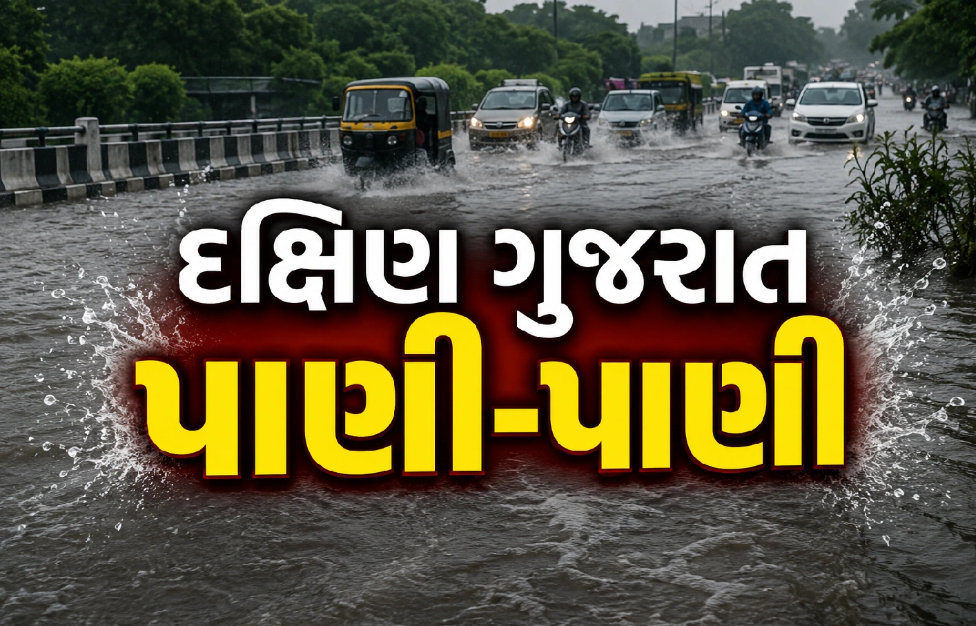 વલસાડ, નવસારી અને સુરતમાં ધોધમાર વરસાદ