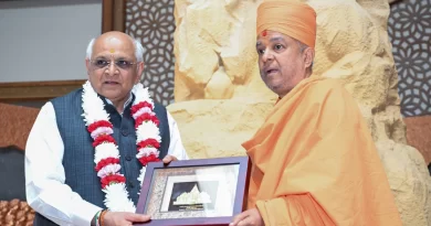 Bhupendra Patel CM at BAPS Mandir NJ