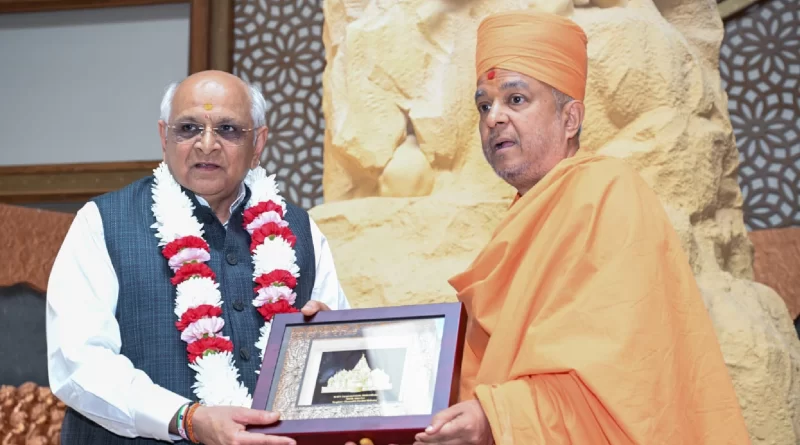 Bhupendra Patel CM at BAPS Mandir NJ