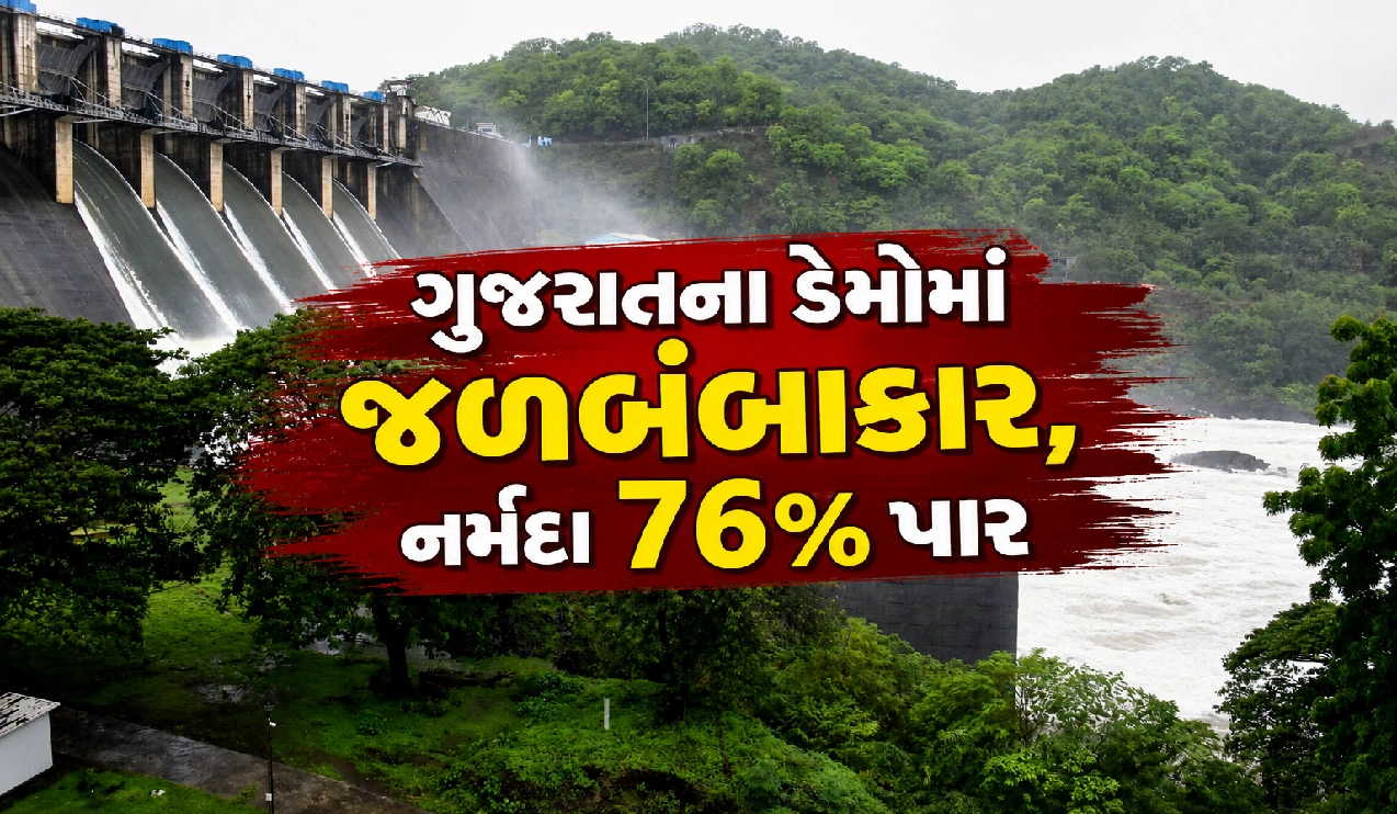 ગુજરાતના ડેમોમાં પાણી જ પાણી!