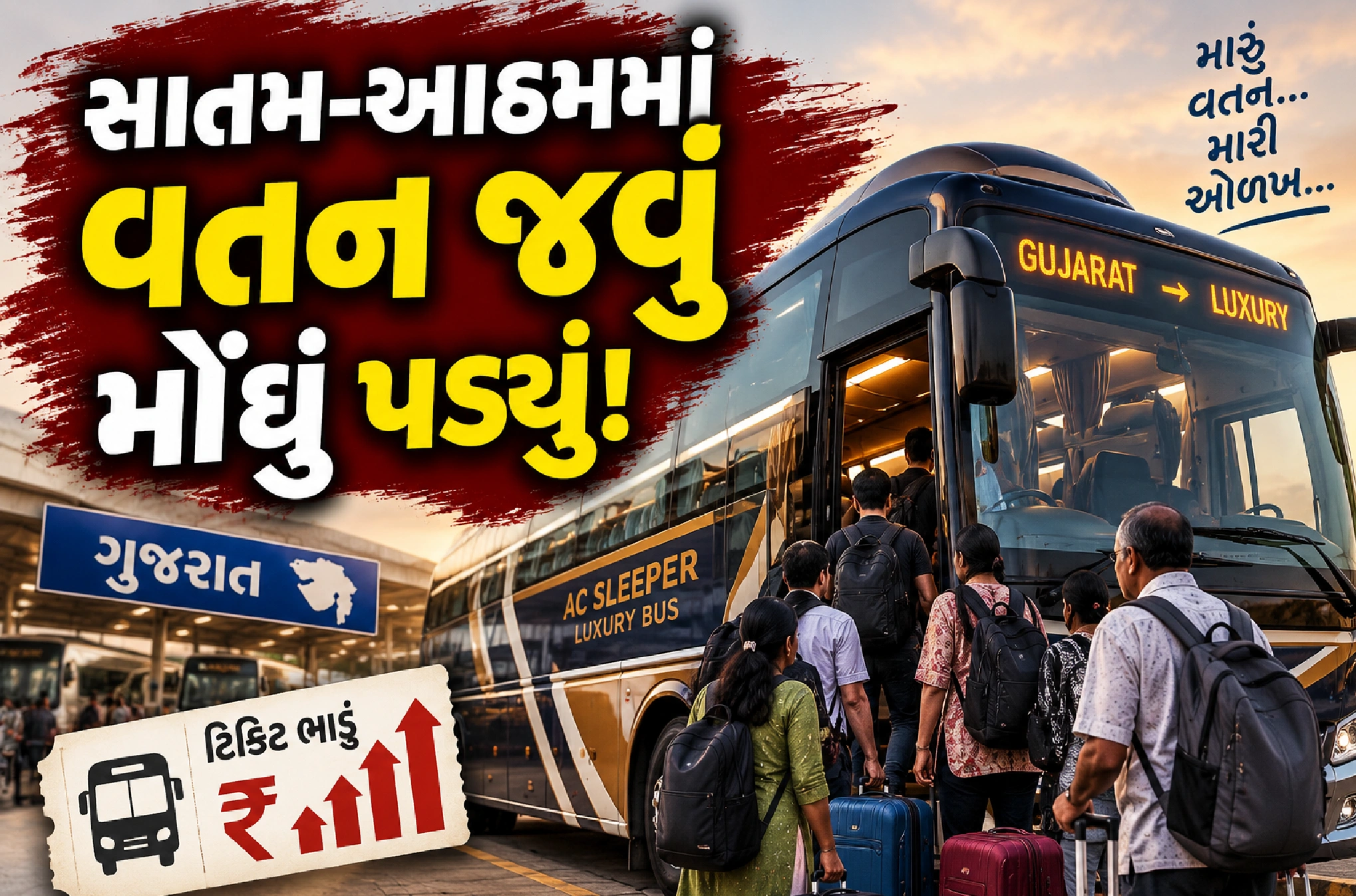 સૌરાષ્ટ્રની બસો ફૂલ, ખાનગી ટ્રાવેલ્સના ભાડા બમણા
