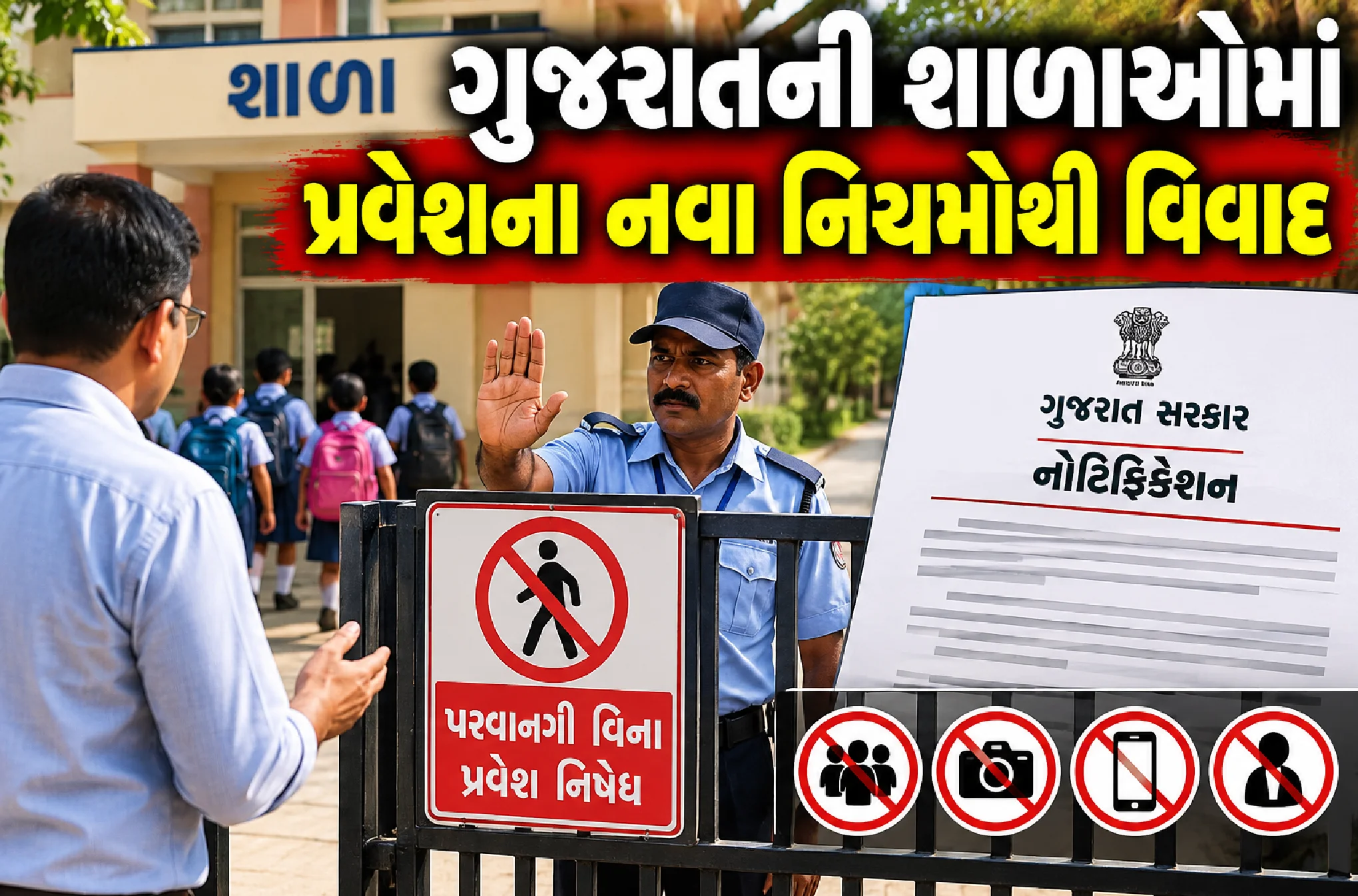 બાળકોની સુરક્ષા કે શિક્ષણની ખામીઓ પર પડદો?